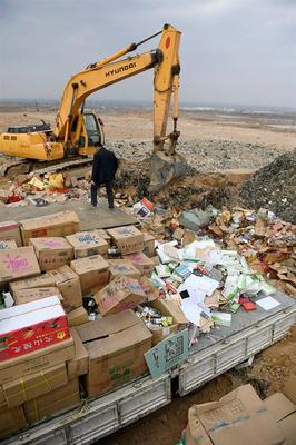 武漢銷毀過期食品 回收